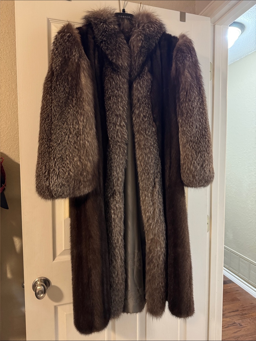 Genuine Fox and Mink custom fur coat